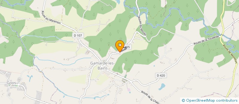 localisation de l'entreprise BERDERY  GAMARDE-LES-BAINS