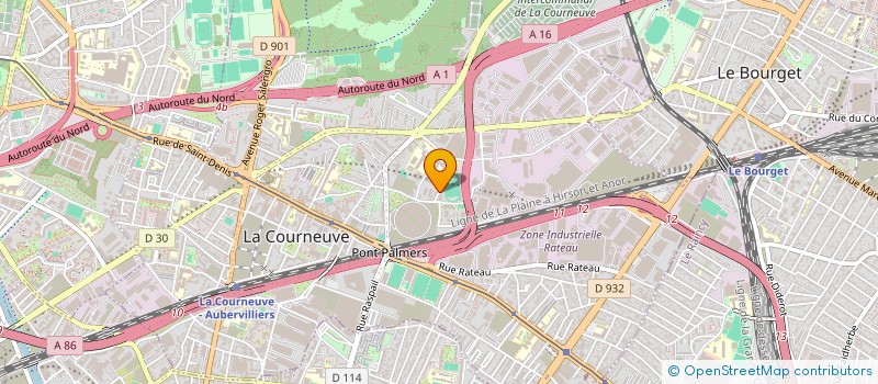 localisation de l'entreprise BERDIM à LA COURNEUVE