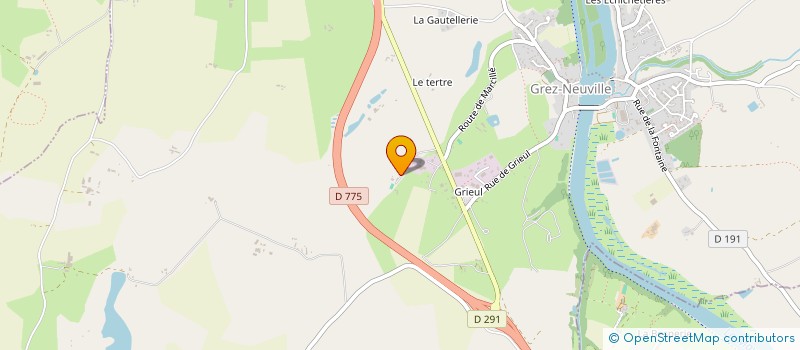 localisation de l'entreprise BERDY à GREZ-NEUVILLE