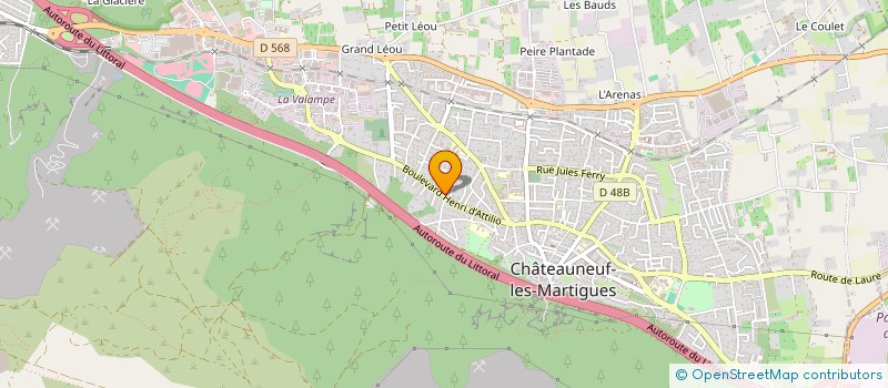 localisation de l'entreprise BEREBAST  CHATEAUNEUF-LES-MARTIGUES