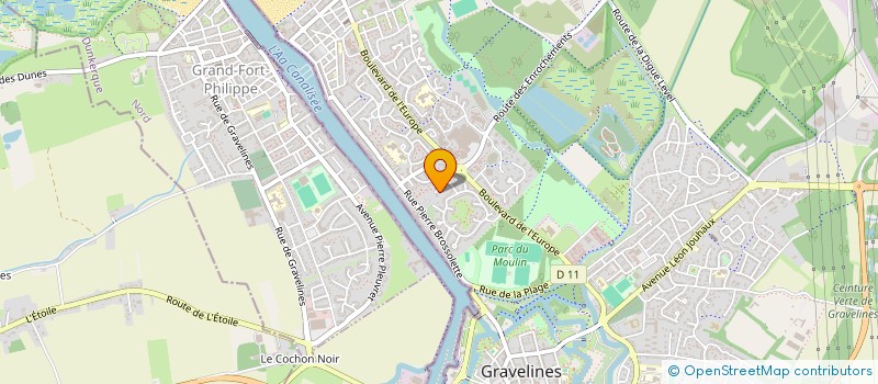 localisation de l'entreprise BERECHAR à GRAVELINES