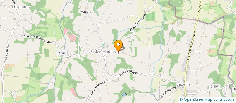 localisation de l'entreprise BERECQ  SEDZE-MAUBECQ