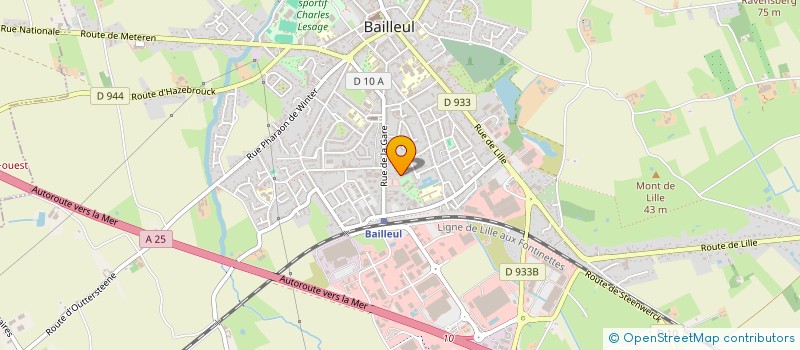 localisation de l'entreprise BERECQV à BAILLEUL