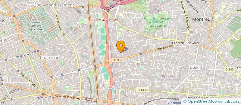localisation de l'entreprise BEREKET à MONTREUIL