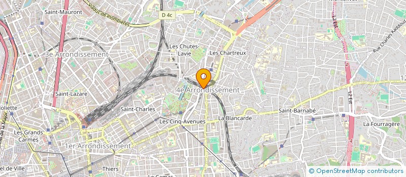 localisation de l'entreprise BEREKET à MARSEILLE 4