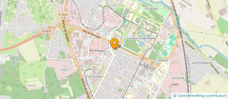 localisation de l'entreprise BEREKET SARL à ORLEANS