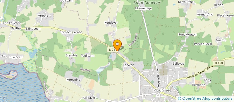 localisation de l'entreprise BERELAG  MERLEVENEZ