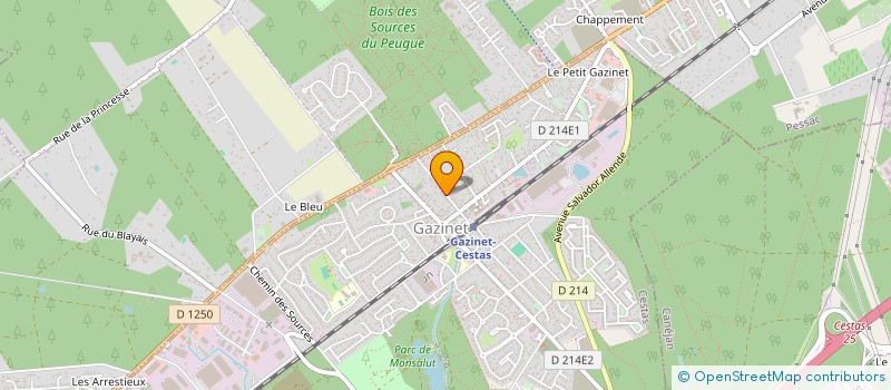 localisation de l'entreprise BERELOUIS  CESTAS