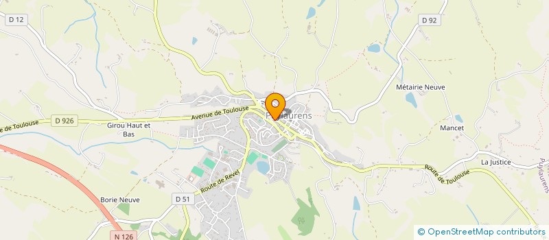 localisation de l'entreprise BERENGER ZUCCON ET LOUIS DE LEOTOING, NOTAIRES, ASSOCIES D'UNE SOCIETE CIVILE PROFESSIONNELLE, TITULAIRE D'UN OFFICE NOT  PUYLAURENS