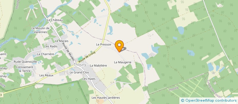 localisation de l'entreprise BERENGIER  THOURY