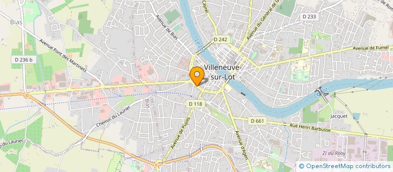 localisation de l'entreprise BERENGUER-TELE SARL  VILLENEUVE-SUR-LOT