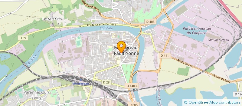 localisation de l'entreprise BERENICE à MONTEREAU-FAULT-YONNE
