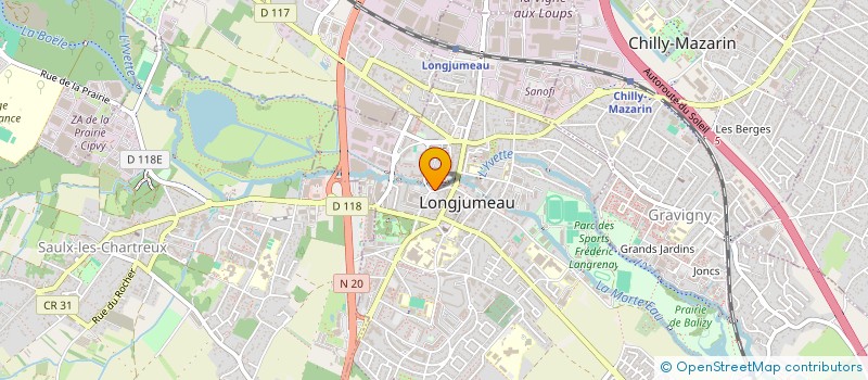 localisation de l'entreprise BERENICE  LONGJUMEAU