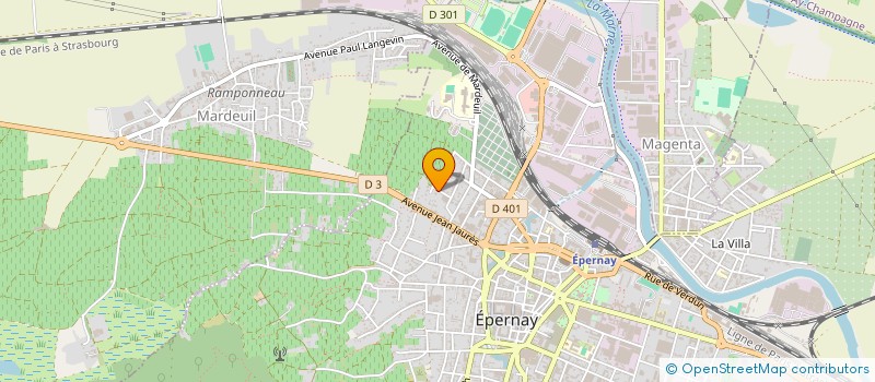 localisation de l'entreprise BERENICE à EPERNAY