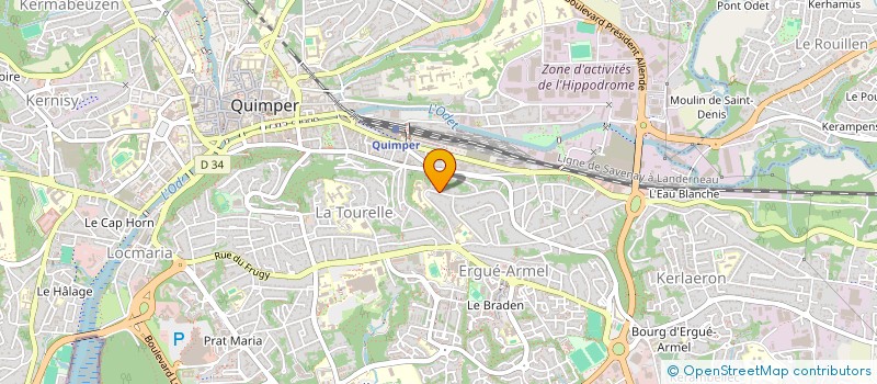 localisation de l'entreprise BERENICE ALANDI à QUIMPER