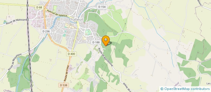 localisation de l'entreprise BERENICE COIFFURE  MONTELIER