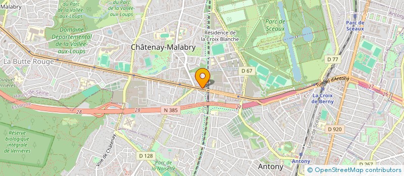 localisation de l'entreprise BERENICE DEPONT ET TRISTAN HAZELZET  CHATENAY-MALABRY