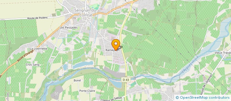 localisation de l'entreprise BERENICE MARTIN  SERIGNAN-DU-COMTAT