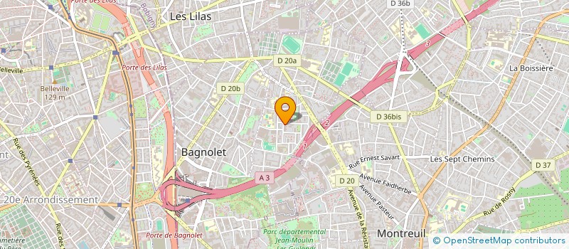 localisation de l'entreprise BERENICE PARTNER'S à BAGNOLET