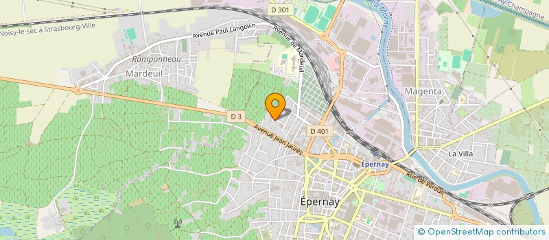 localisation de l'entreprise BERENOV  EPERNAY