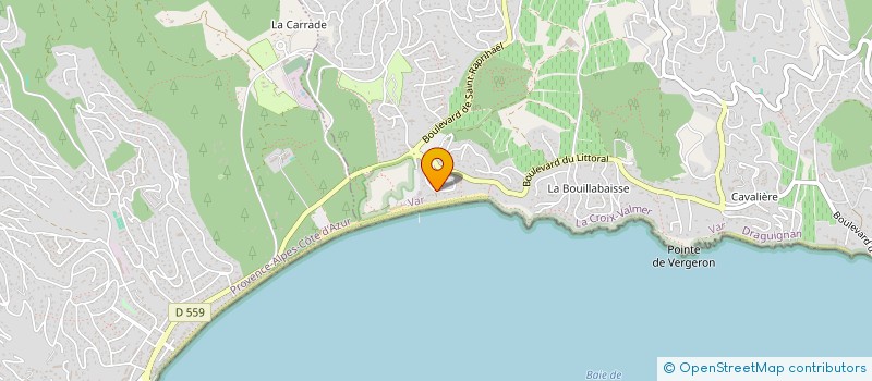 localisation de l'entreprise BEREST & AUBERT  LA CROIX-VALMER