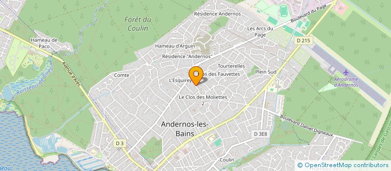 localisation de l'entreprise BERETPAIN  ANDERNOS-LES-BAINS