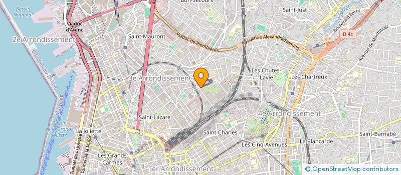 localisation de l'entreprise BERETTA PLOMBERIE à MARSEILLE
