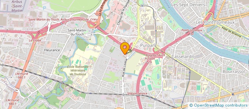 localisation de l'entreprise BEREVA à TOULOUSE