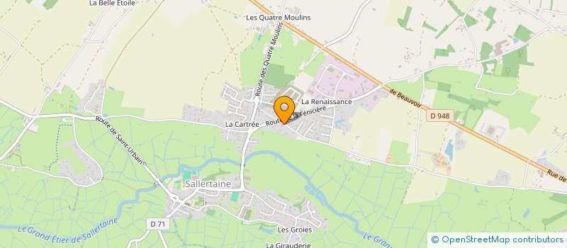localisation de l'entreprise BEREVE à SALLERTAINE