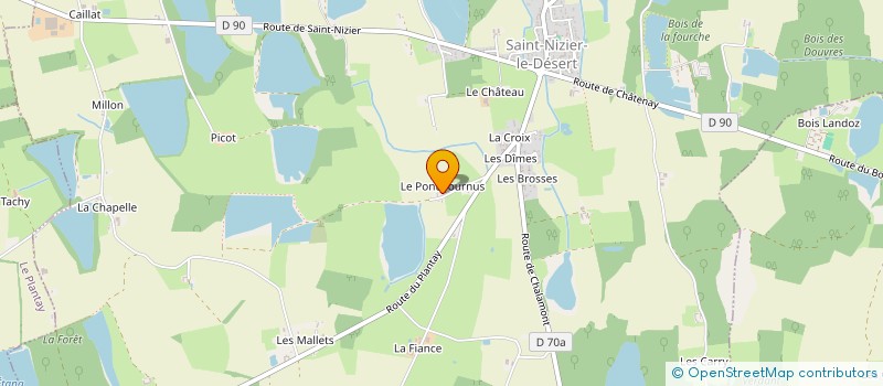 localisation de l'entreprise BEREZIAT EBENISTES  SAINT-NIZIER-LE-DESERT