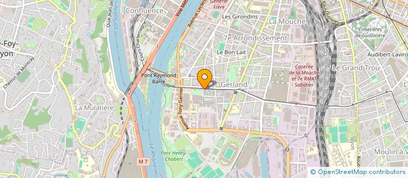 localisation de l'entreprise BERFA - DEBOURG à LYON