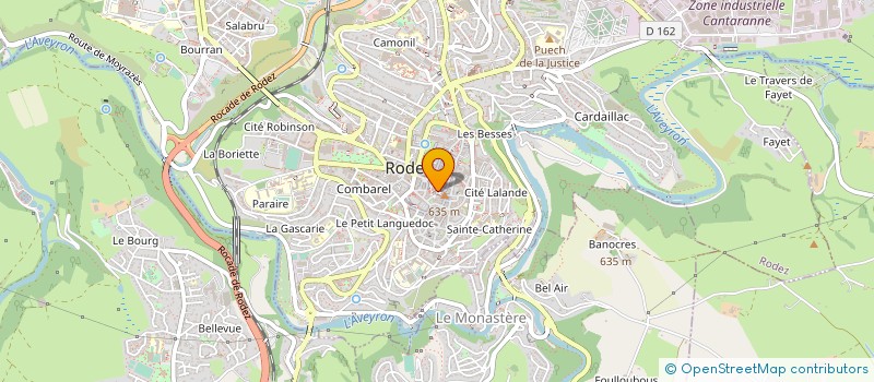 localisation de l'entreprise BERFI à RODEZ