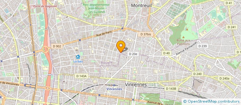 localisation de l'entreprise BERFIN à MONTREUIL