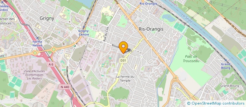 localisation de l'entreprise BERFIN à RIS-ORANGIS