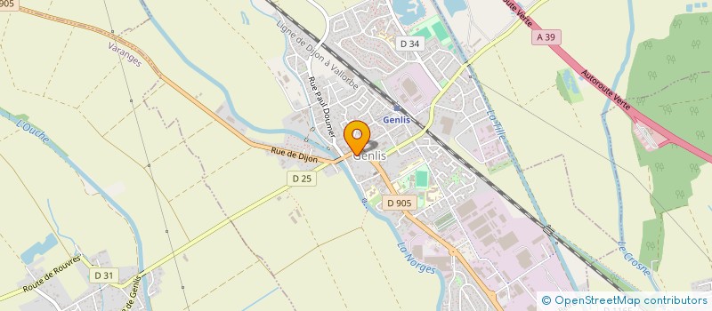 localisation de l'entreprise BERFIN HEVIN à GENLIS