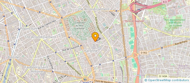 localisation de l'entreprise BERFINE BAT  PARIS