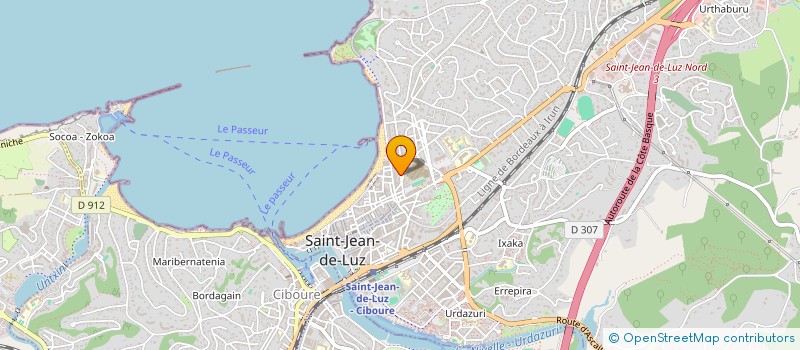 localisation de l'entreprise BERFRA  SAINT-JEAN-DE-LUZ