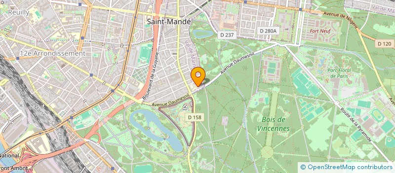 localisation de l'entreprise BERGA à SAINT-MANDE