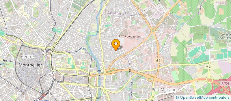 localisation de l'entreprise BERGA-SUD  MONTPELLIER