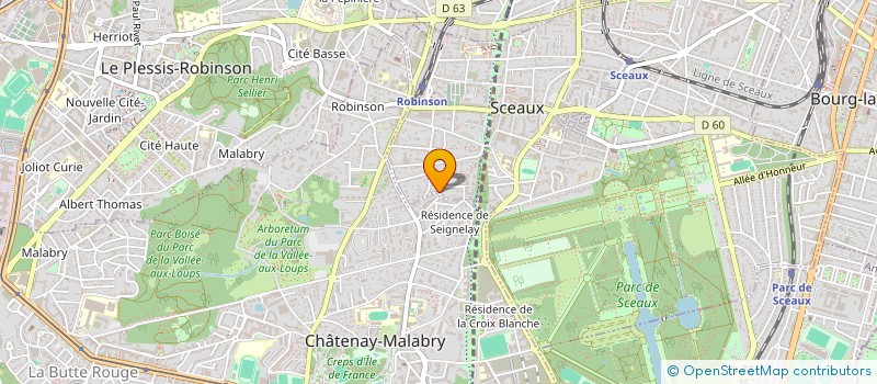 localisation de l'entreprise BERGALET SA à CHATENAY-MALABRY