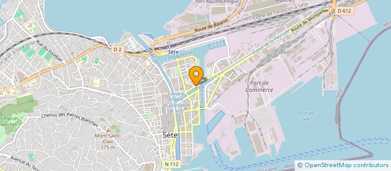 localisation de l'entreprise BERGAM GESTION à SETE