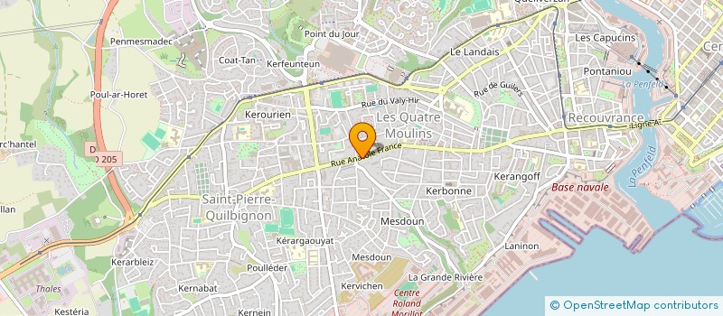 localisation de l'entreprise BERGAME à BREST