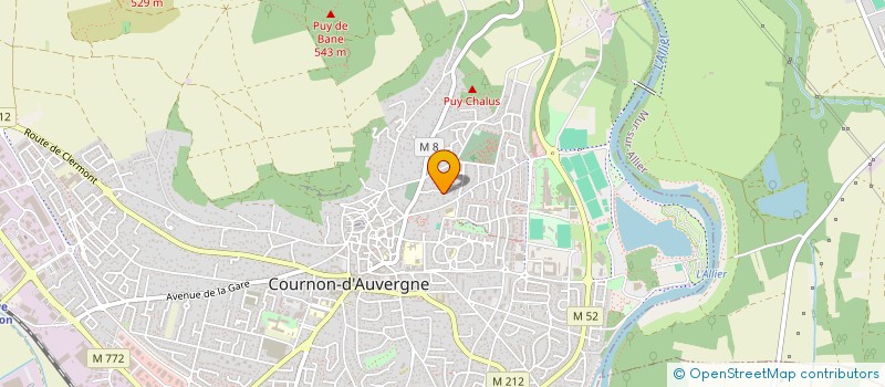 localisation de l'entreprise BERGAME  COURNON-D'AUVERGNE