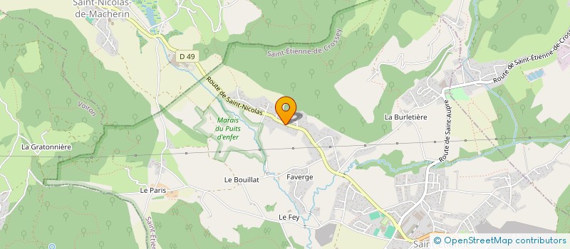 localisation de l'entreprise BERGAMI  SAINT-ETIENNE-DE-CROSSEY