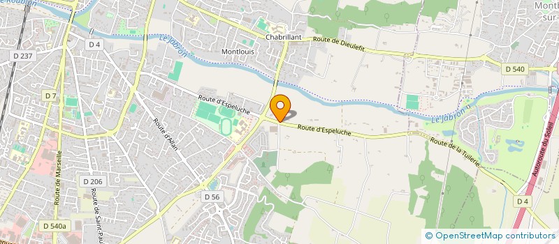 localisation de l'entreprise BERGAMOTTE à MONTELIMAR