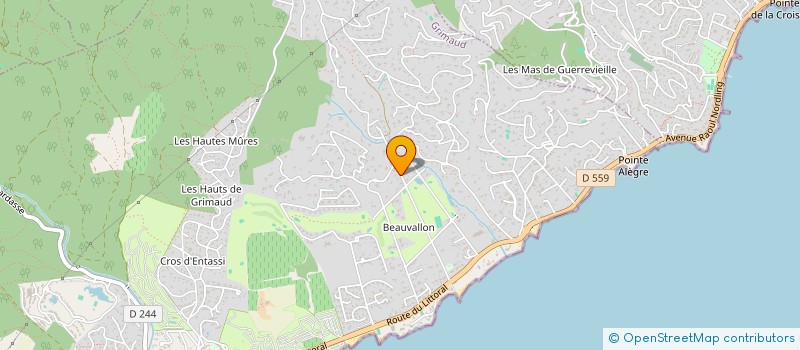 localisation de l'entreprise BERGAMOTTE INVEST  GRIMAUD