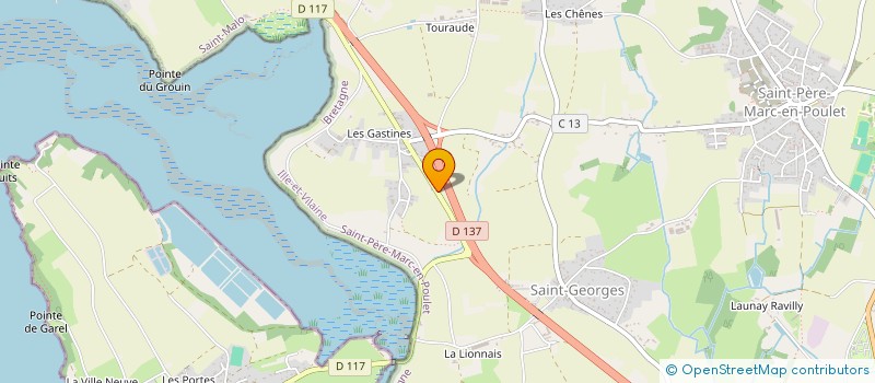 localisation de l'entreprise BERGANE  SAINT-PERE-MARC-EN-POULET