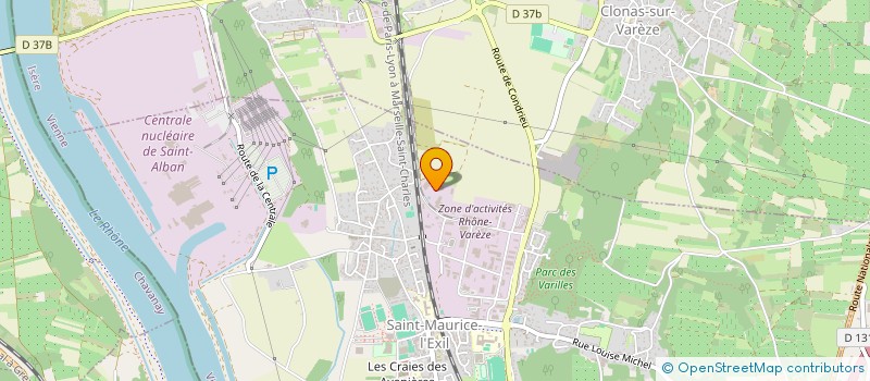 localisation de l'entreprise BERGANIN SAS à SAINT-MAURICE-L'EXIL