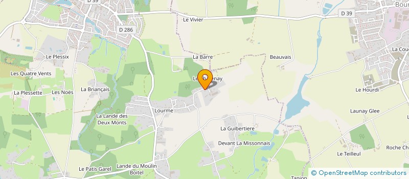 localisation de l'entreprise BERGAR à ORGERES