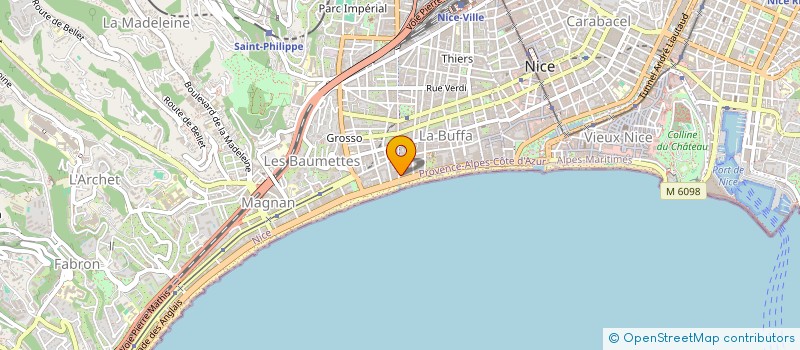 localisation de l'entreprise BERGDORF à NICE